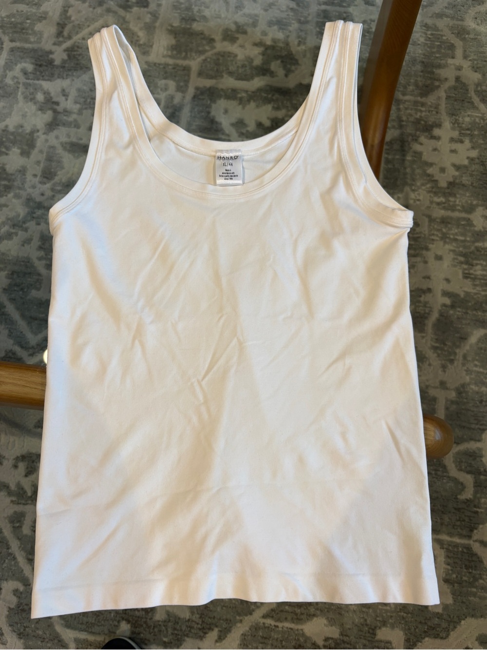 Hanro of Switzerland Scoop Neck Tank Top — Size XL/44